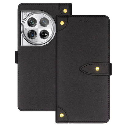 IDEWEI For OnePlus 12 5G Leather Phone Cover with Card Holder Stand