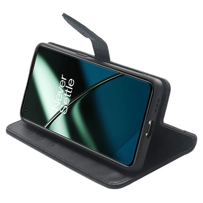 IDEWEI For OnePlus 12 5G Leather Phone Cover with Card Holder Stand