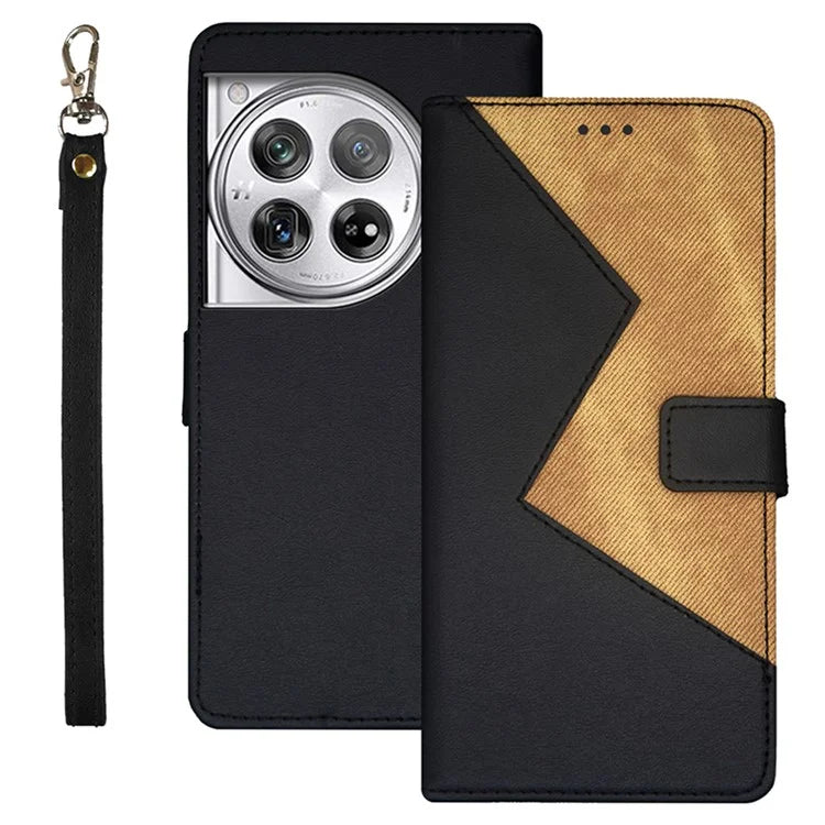 IDEWEI For OnePlus 12 5G Stand Case Card Holder PU Leather Phone Cover