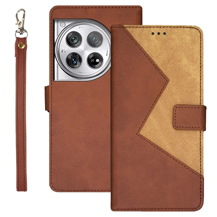 IDEWEI For OnePlus 12 5G Stand Case Card Holder PU Leather Phone Cover