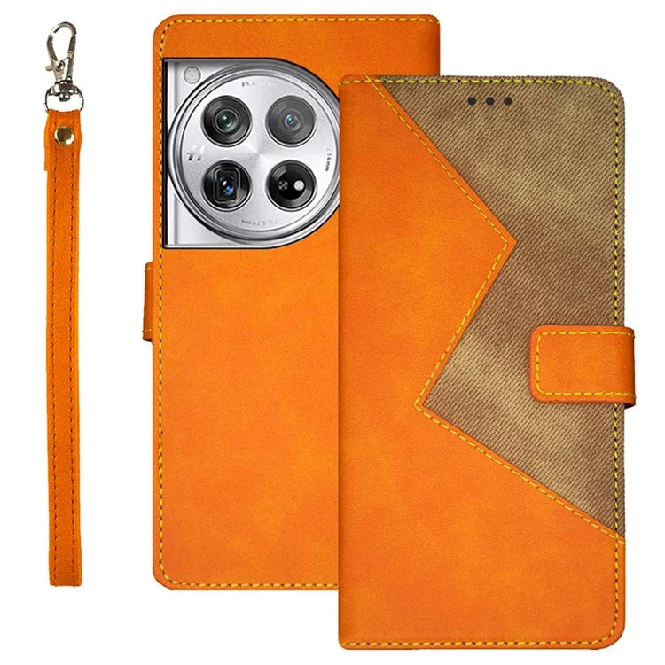 IDEWEI For OnePlus 12 5G Stand Case Card Holder PU Leather Phone Cover