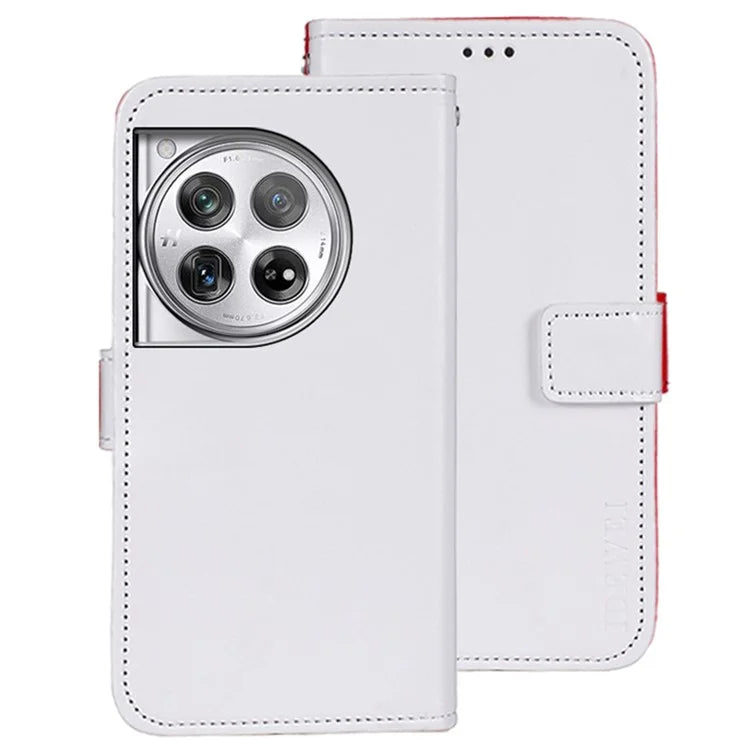 IDEWEI For OnePlus 12 5G Wallet Case Crazy Horse Pattern Folio Flip Leather Cover