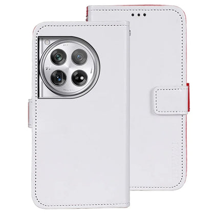 IDEWEI For OnePlus 12 5G Wallet Case Crazy Horse Pattern Folio Flip Leather Cover