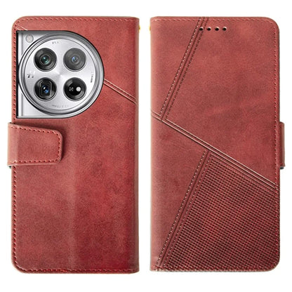 IDEWEI For OnePlus 12 5G Magnetic Case Leather	Calf Texture Shockproof Wallet Phone Cover