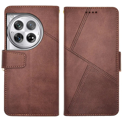IDEWEI For OnePlus 12 5G Magnetic Case Leather	Calf Texture Shockproof Wallet Phone Cover
