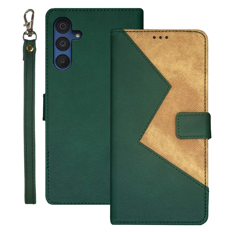 IDEWEI For Samsung Galaxy A15 5G Leather Case Flip Phone Cover Card Holder