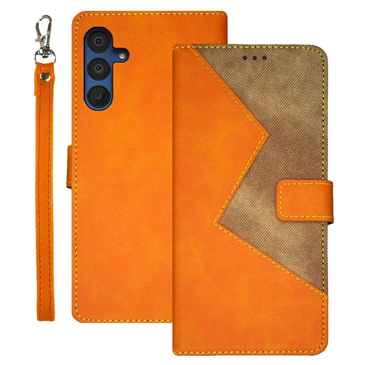 IDEWEI For Samsung Galaxy A15 5G Leather Case Flip Phone Cover Card Holder
