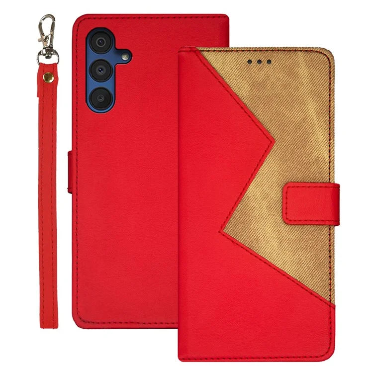 IDEWEI For Samsung Galaxy A15 5G Leather Case Flip Phone Cover Card Holder