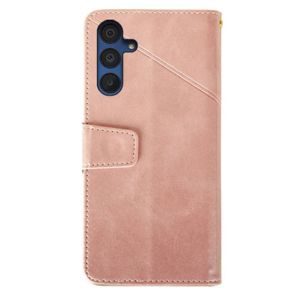 IDEWEI For Samsung Galaxy A15 5G Case Classic Calf Texture PU Leather Phone Stand Cover