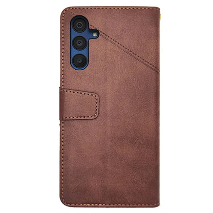 IDEWEI For Samsung Galaxy A15 5G Case Classic Calf Texture PU Leather Phone Stand Cover