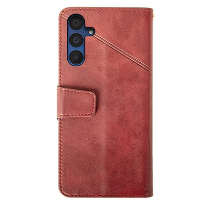 IDEWEI For Samsung Galaxy A15 5G Case Classic Calf Texture PU Leather Phone Stand Cover