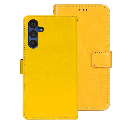 IDEWEI For Samsung Galaxy A15 5G Case Crazy Horse Texture Leather Wallet Cover