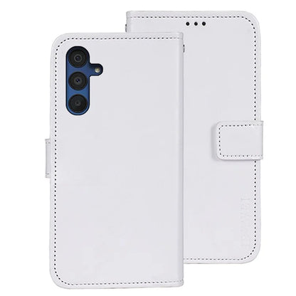 IDEWEI For Samsung Galaxy A15 5G Case Crazy Horse Texture Leather Wallet Cover