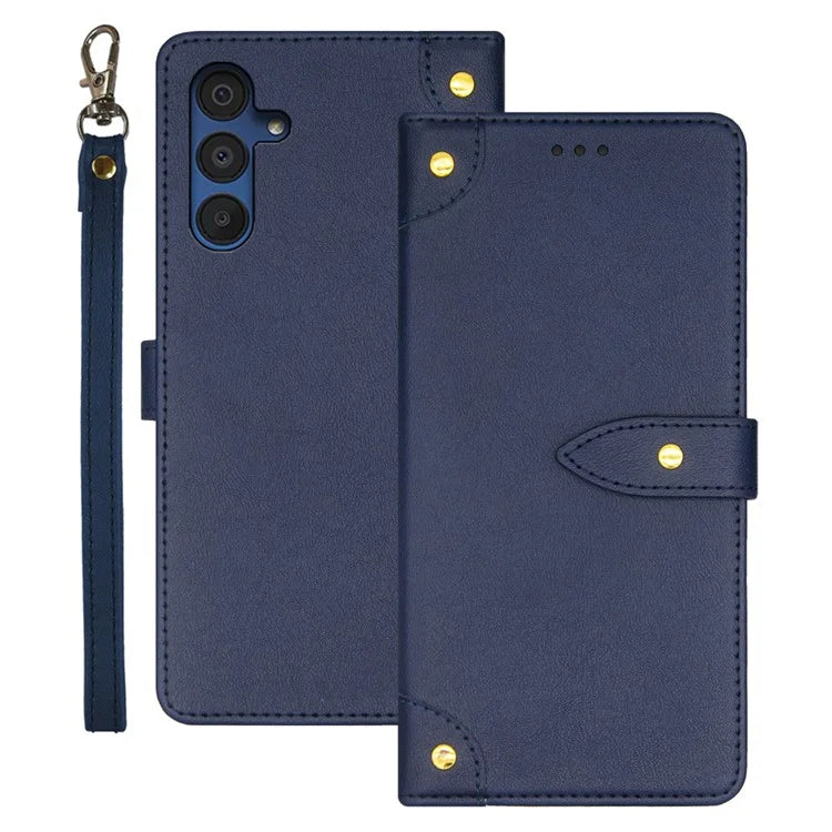 IDEWEI For Samsung Galaxy A15 5G Leather Case Stand Phone Cover Card Holder