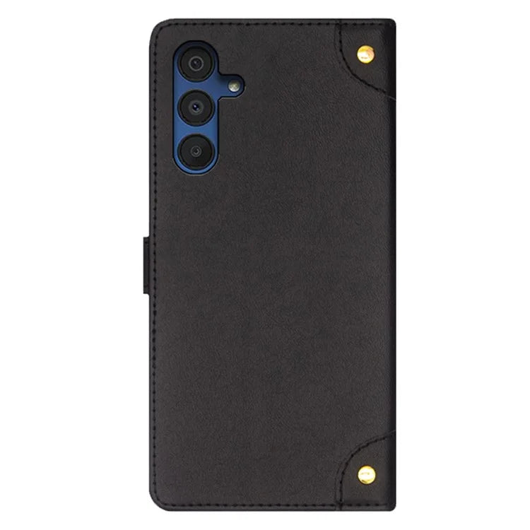 IDEWEI For Samsung Galaxy A15 5G Leather Case Stand Phone Cover Card Holder