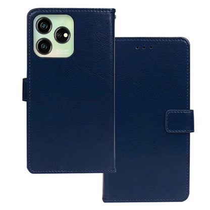IDEWEI For ZTE Axon 50 Lite Wallet Case Crazy Horse Pattern Leather Cover