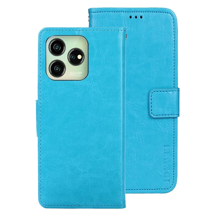 IDEWEI For ZTE Axon 50 Lite Leather Phone Case with Wallet Stand