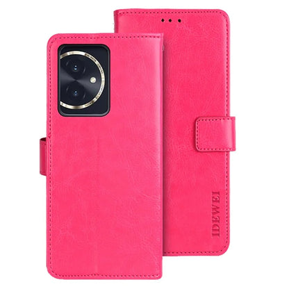 IDEWEI For Honor 100 5G Leather Case Wallet Stand Cover Crazy Horse Pattern