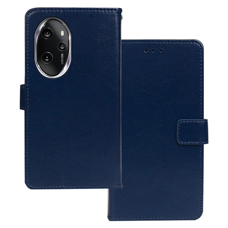 IDEWEI For Honor 100 Pro 5G Leather Case Crazy Horse Texture Wallet Phone Cover