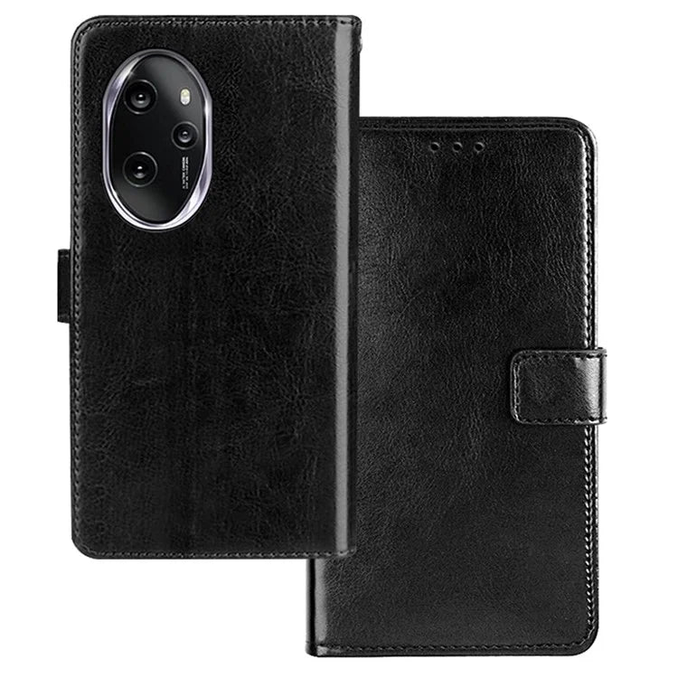 IDEWEI For Honor 100 Pro 5G Leather Case Crazy Horse Texture Wallet Phone Cover