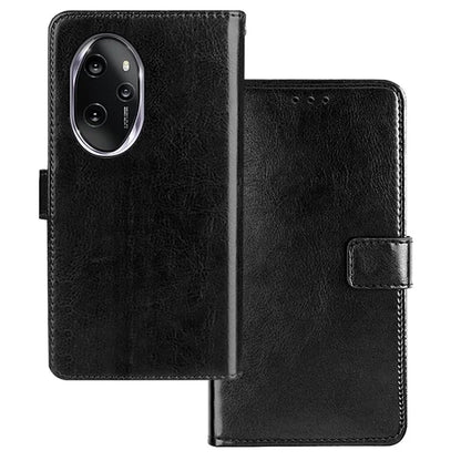 IDEWEI For Honor 100 Pro 5G Leather Case Crazy Horse Texture Wallet Phone Cover