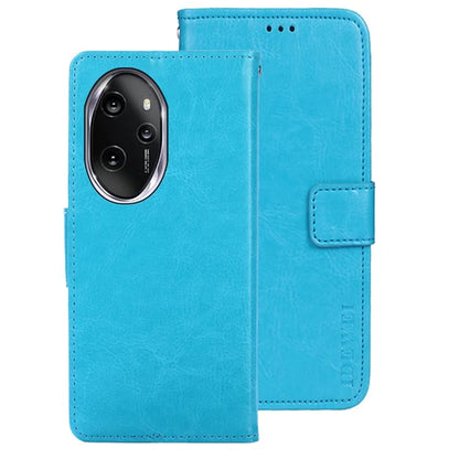 IDEWEI For Honor 100 Pro 5G Flip Leather Case Crazy Horse Pattern Wallet Phone Cover