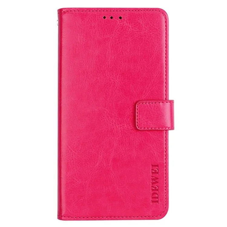 IDEWEI For Honor 100 Pro 5G Flip Leather Case Crazy Horse Pattern Wallet Phone Cover