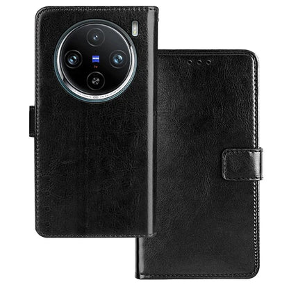 IDEWEI For vivo X100 Pro 5G Phone Case Crazy Horse Wallet Leather Cover