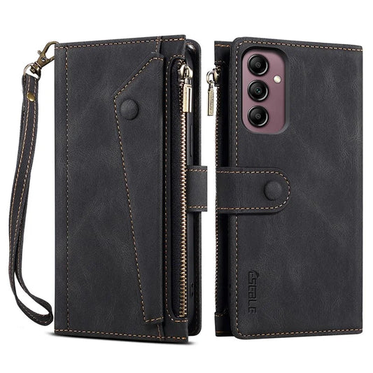 ESEBLE Star Series For Samsung Galaxy A55 5G Case with a Strap Leather Cover Stand