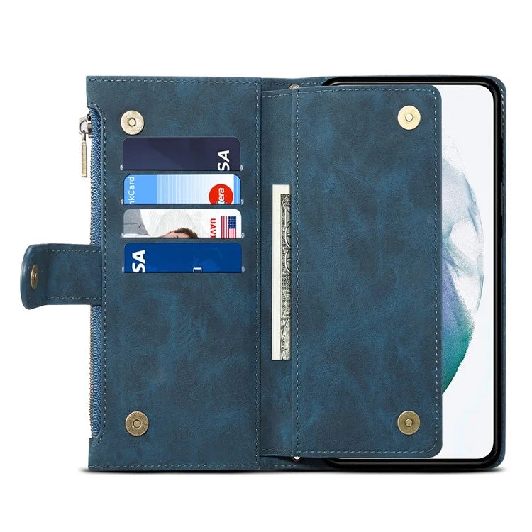 ESEBLE Star Series For Samsung Galaxy A55 5G Case with a Strap Leather Cover Stand