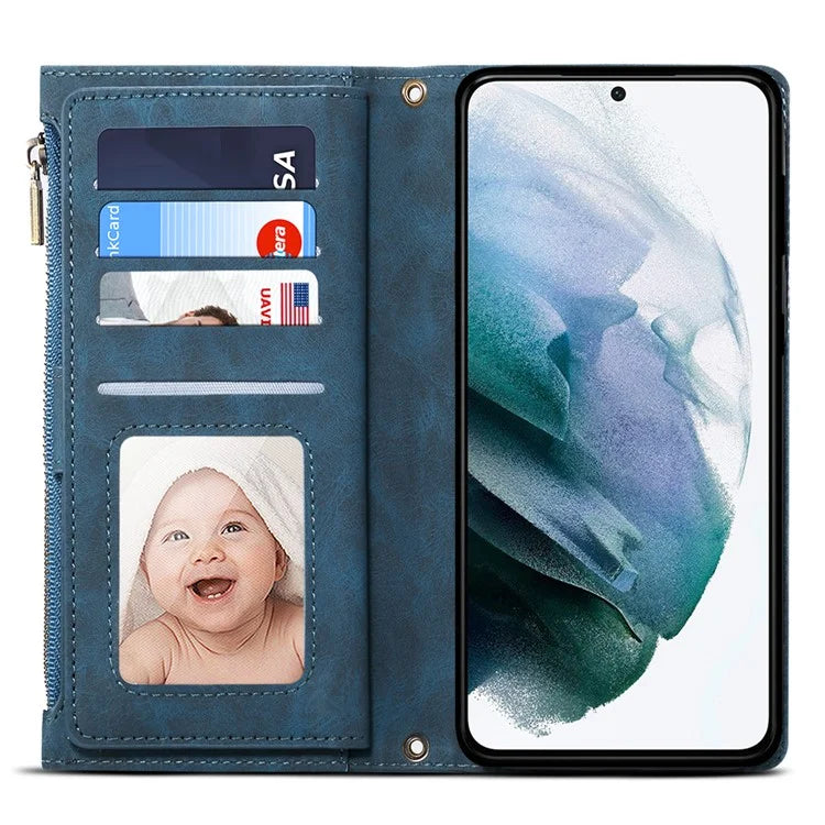 ESEBLE Star Series For Samsung Galaxy A55 5G Case with a Strap Leather Cover Stand
