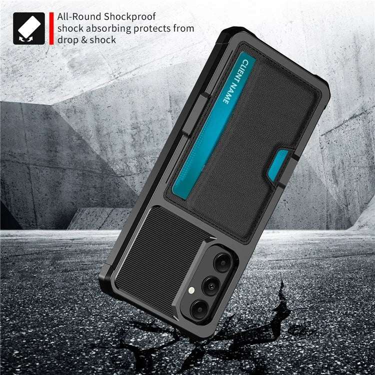 For Samsung Galaxy A05s 4G Case ZM02 Drop-proof PU+TPU Cover with Card Slot