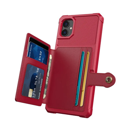 For Samsung Galaxy A05 4G Case Card Holder Kickstand ZM03 PU+TPU Back Cover