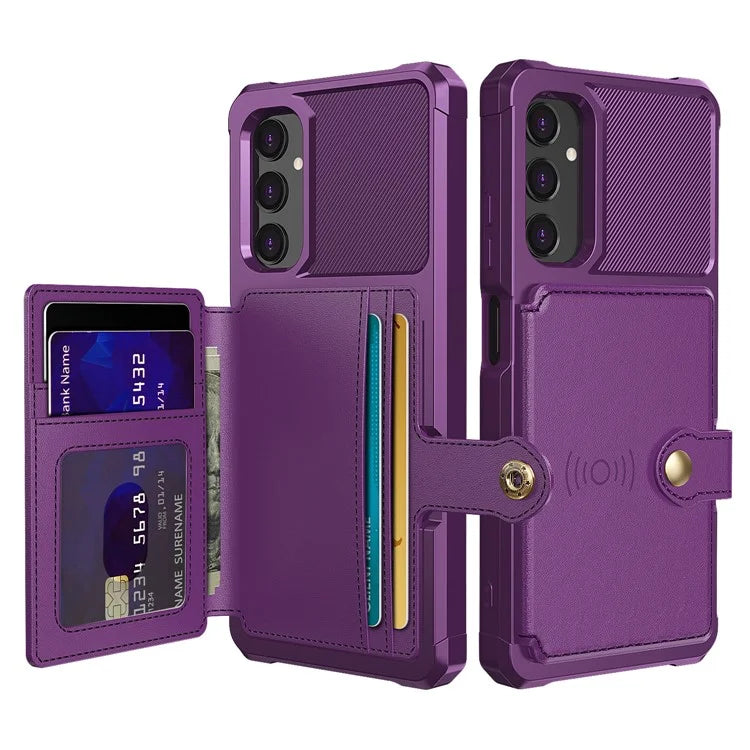 For Samsung Galaxy A05s 4G Phone Case ZM03 PU+TPU Back Cover with Card Holder