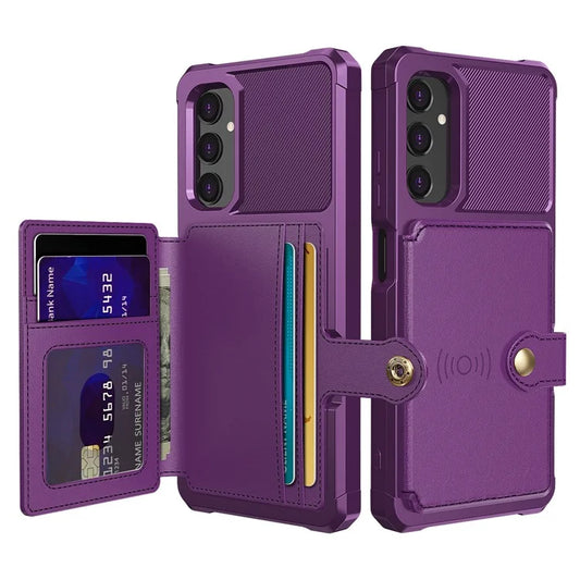 For Samsung Galaxy A05s 4G Phone Case ZM03 PU+TPU Back Cover with Card Holder