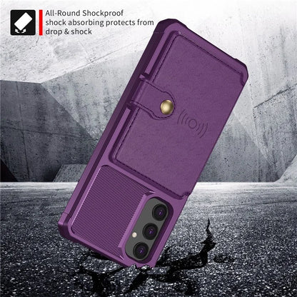 For Samsung Galaxy A05s 4G Phone Case ZM03 PU+TPU Back Cover with Card Holder