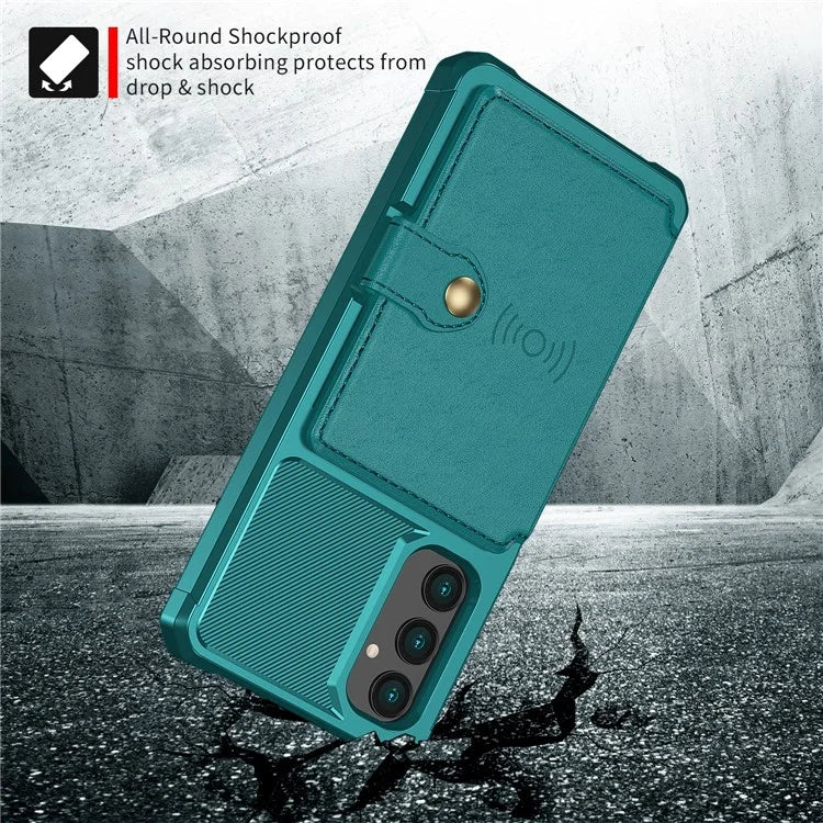 For Samsung Galaxy A05s 4G Phone Case ZM03 PU+TPU Back Cover with Card Holder