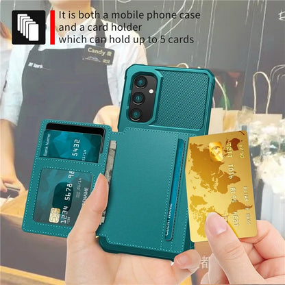 For Samsung Galaxy A05s 4G Phone Case ZM03 PU+TPU Back Cover with Card Holder