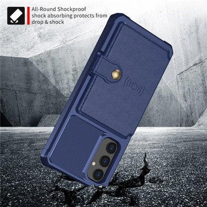 For Samsung Galaxy A05s 4G Phone Case ZM03 PU+TPU Back Cover with Card Holder