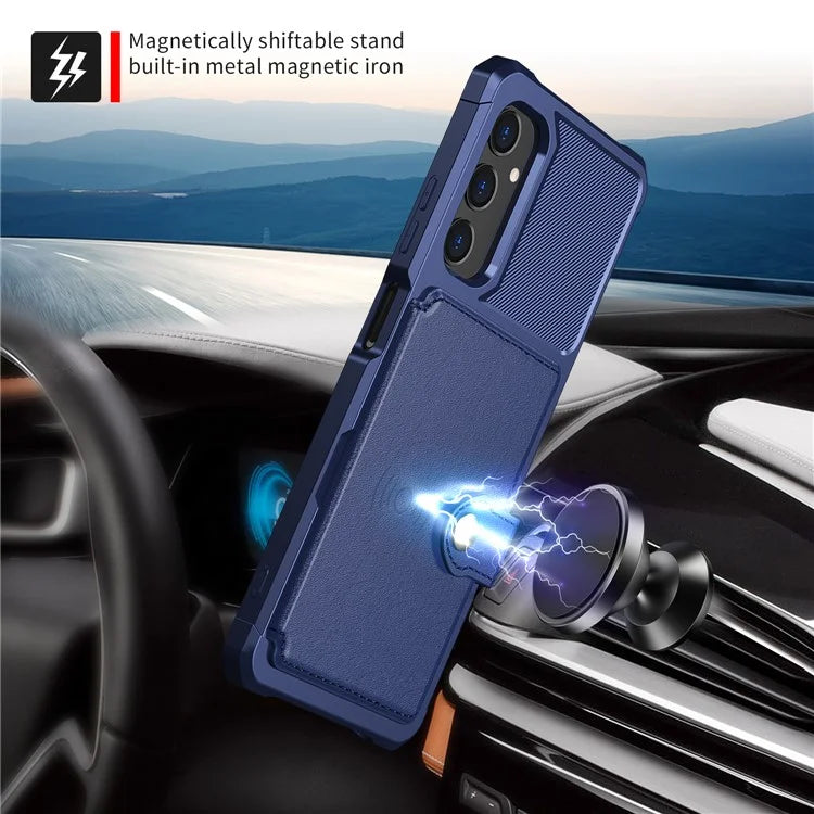 For Samsung Galaxy A05s 4G Phone Case ZM03 PU+TPU Back Cover with Card Holder