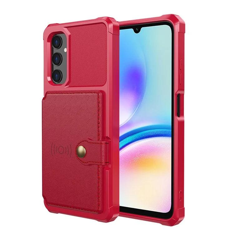 For Samsung Galaxy A05s 4G Phone Case ZM03 PU+TPU Back Cover with Card Holder