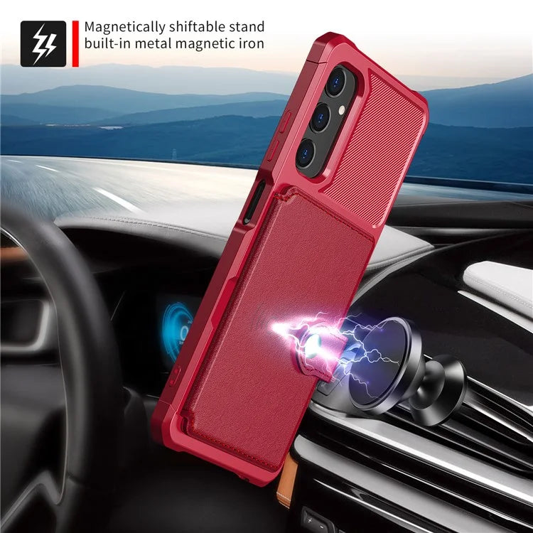 For Samsung Galaxy A05s 4G Phone Case ZM03 PU+TPU Back Cover with Card Holder