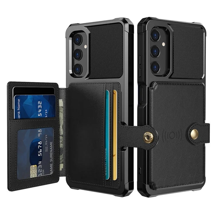 For Samsung Galaxy A05s 4G Phone Case ZM03 PU+TPU Back Cover with Card Holder