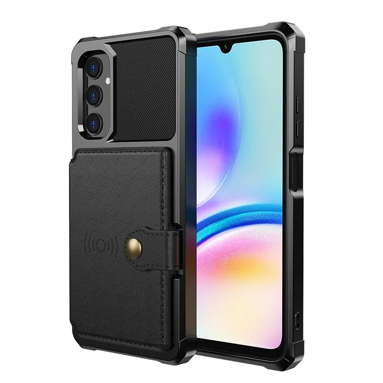 For Samsung Galaxy A05s 4G Phone Case ZM03 PU+TPU Back Cover with Card Holder