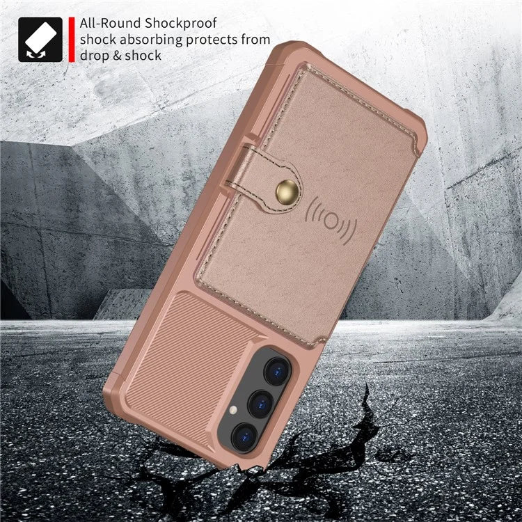For Samsung Galaxy A05s 4G Phone Case ZM03 PU+TPU Back Cover with Card Holder