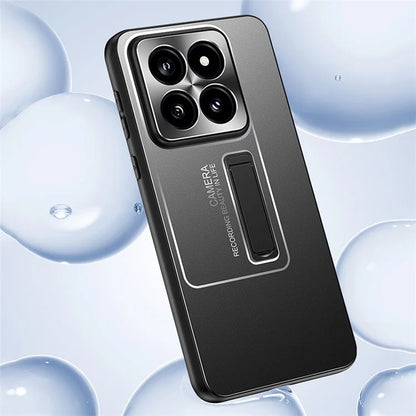 For Xiaomi 14 Back Case Enhanced Hard PC Phone Protective Cover with Kickstand
