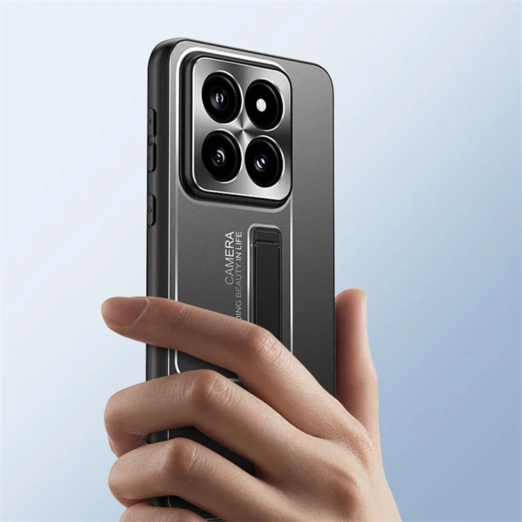 For Xiaomi 14 Back Case Enhanced Hard PC Phone Protective Cover with Kickstand