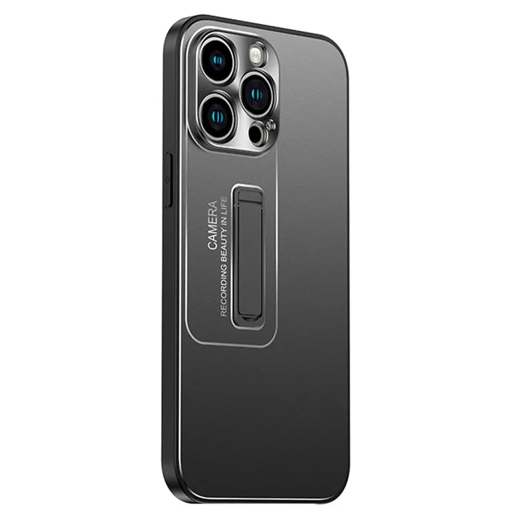 For iPhone 15 Pro Case Kickstand Shockproof Hard Plastic Phone Back Cover