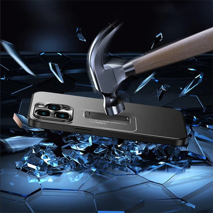 For iPhone 15 Pro Case Kickstand Shockproof Hard Plastic Phone Back Cover