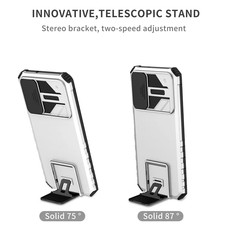 For Samsung Galaxy A05s 4G Phone Case Built-in Kickstand and Slide Lens Cover